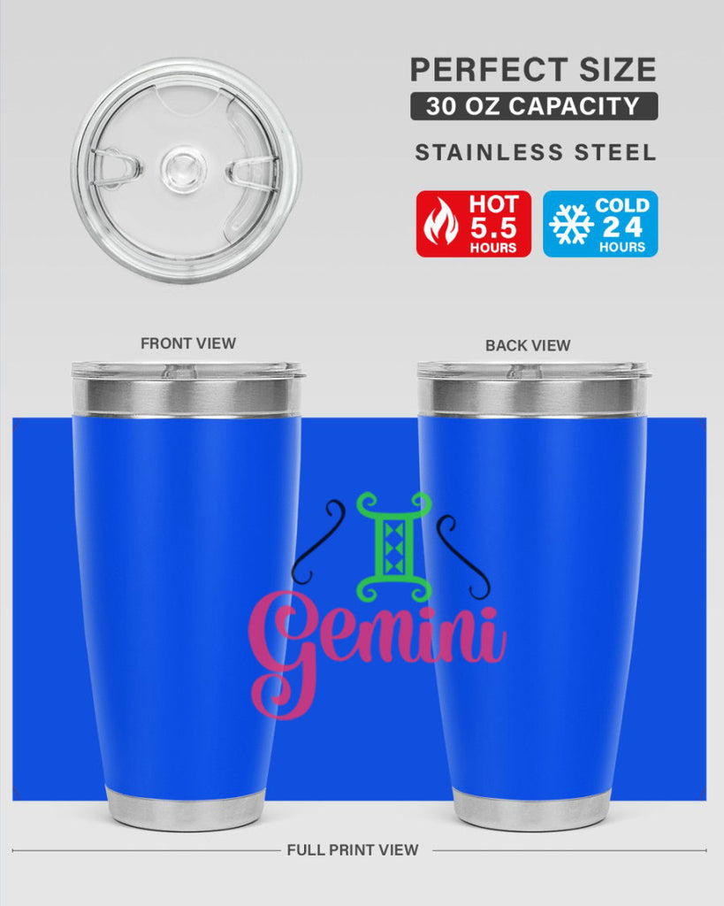 Gemini 224#- zodiac- Tumbler