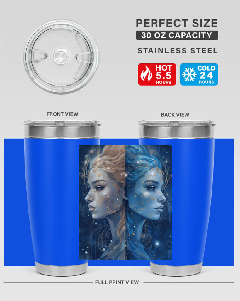 Gemini 56#- zodiac- Tumbler