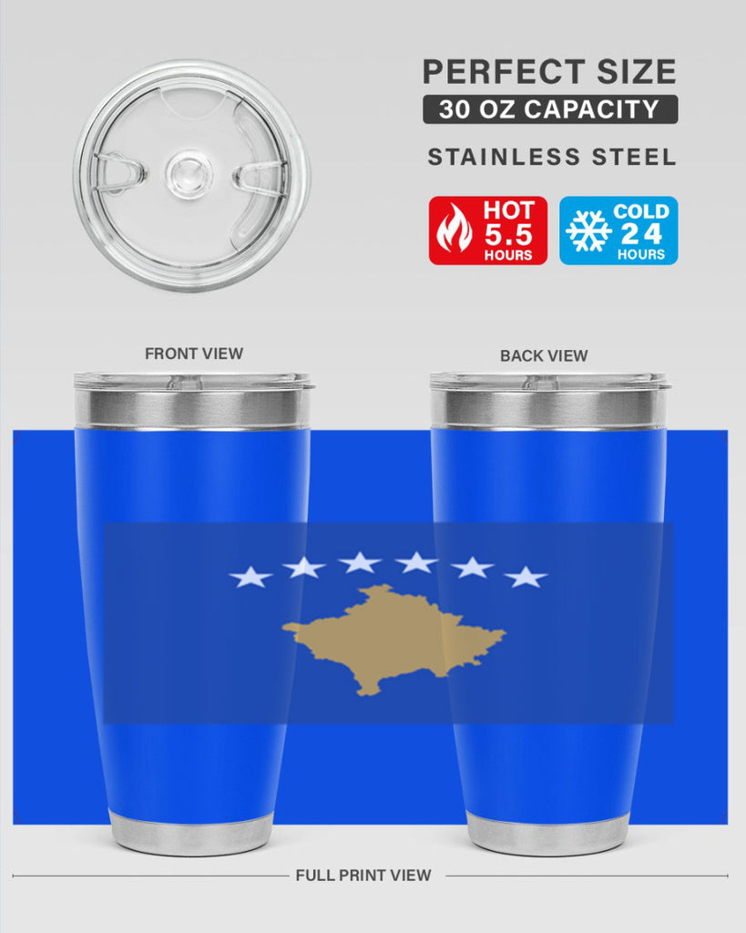 Kosovo 108#- world flags- Tumbler