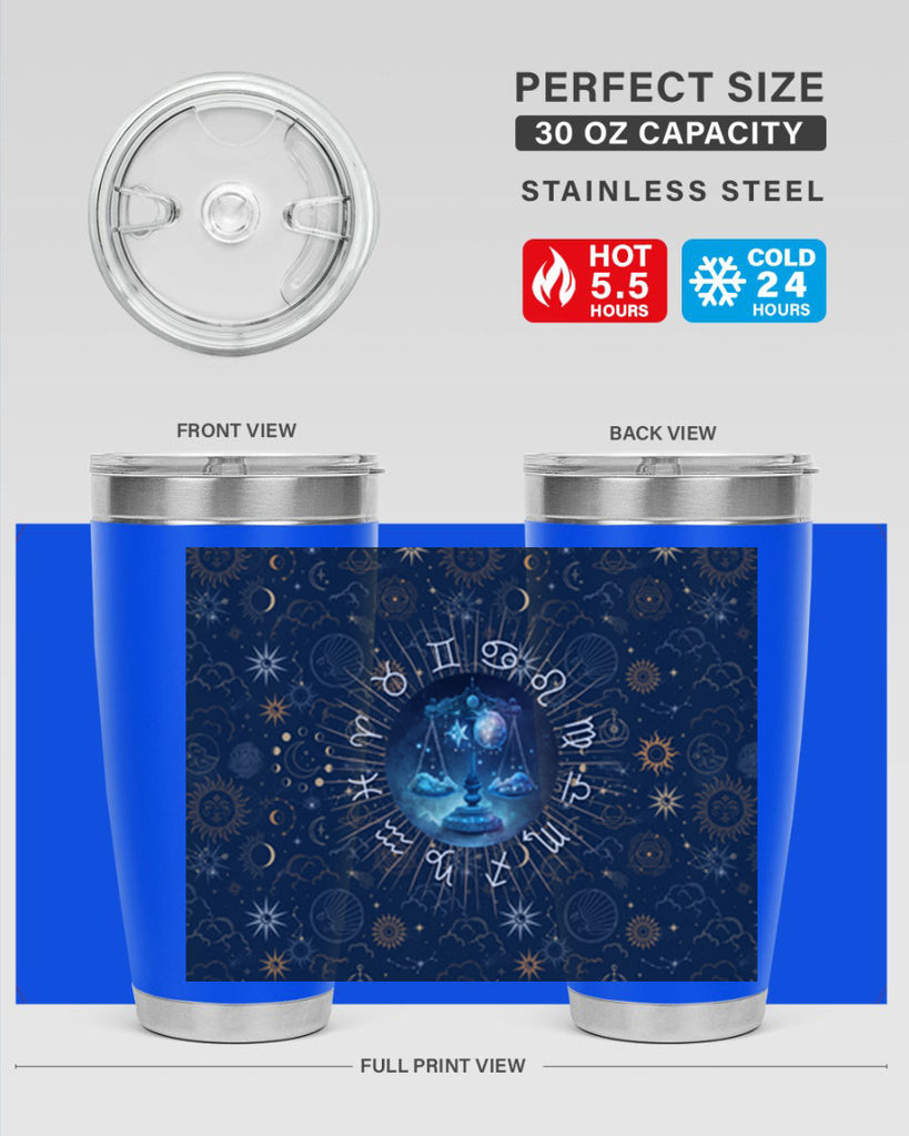 Libra Straight 317#- zodiac- Tumbler