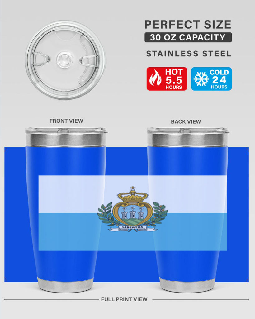 San Marino 48#- world flags- Tumbler