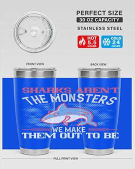 Sharks aren’t the monsters we make them out to be Style 24#- shark  fish- Tumbler