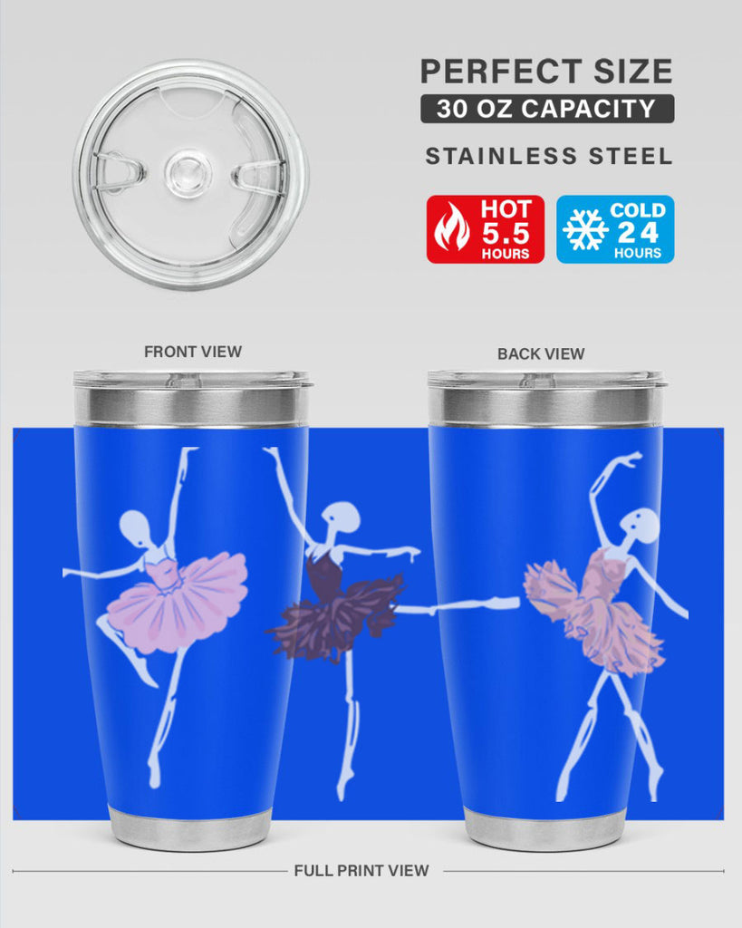 Skeleton Ballerinas Ballet Halloween Ballet 79#- ballet- Tumbler
