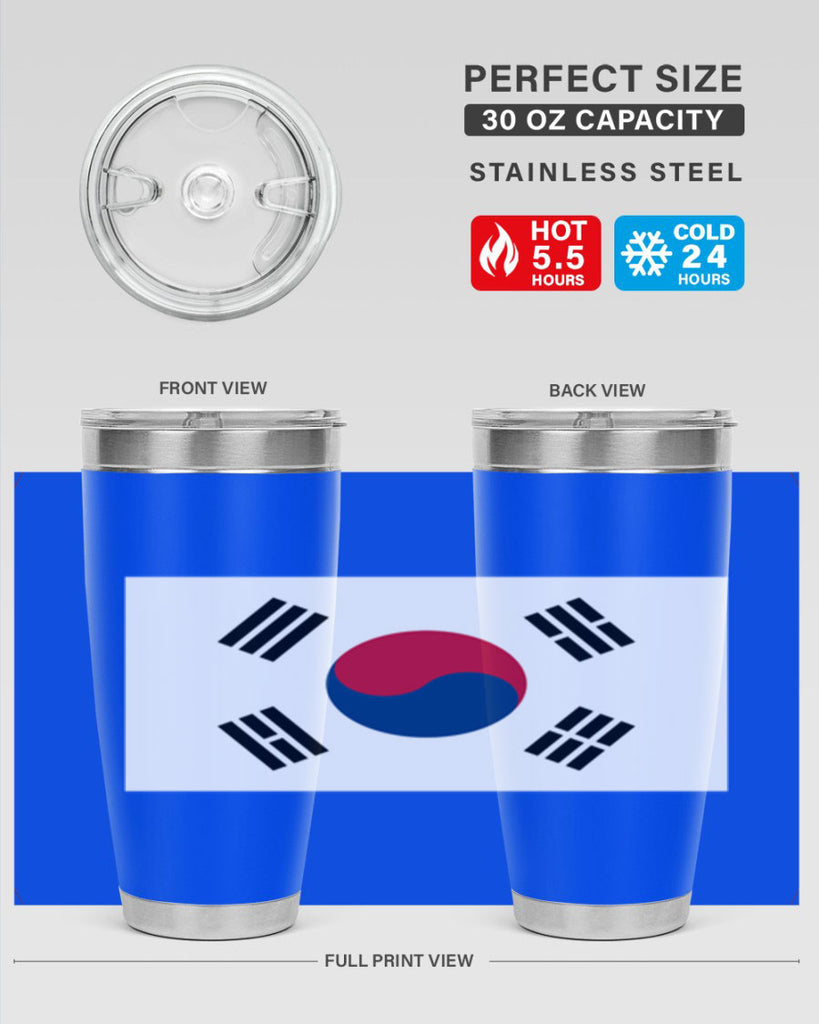 South Korea 35#- world flags- Tumbler