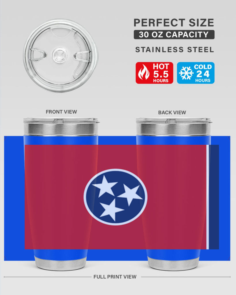 Tennessee 10#- Us Flags- Tumbler
