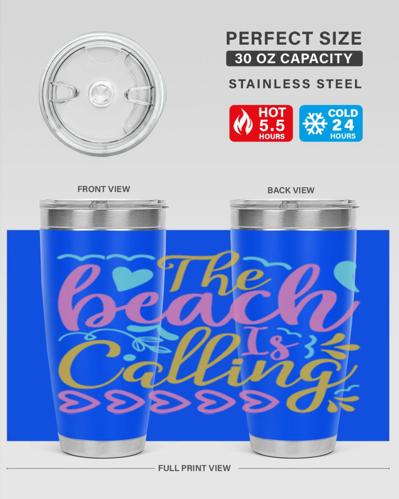 The beach is calling Style 1#- summer- Tumbler