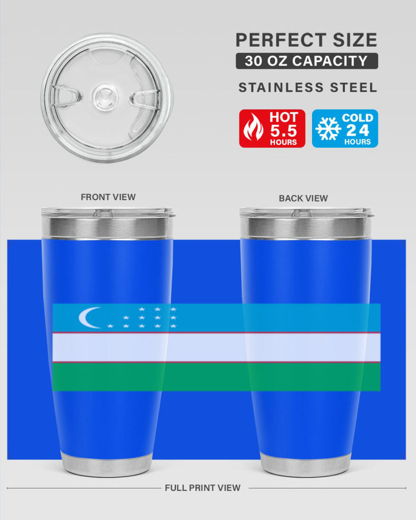 Uzbekistan 8#- world flags- Tumbler