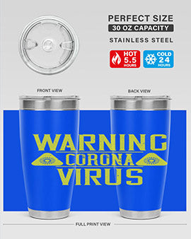 Warning Corona Virus Style 17#- corona virus- Tumbler
