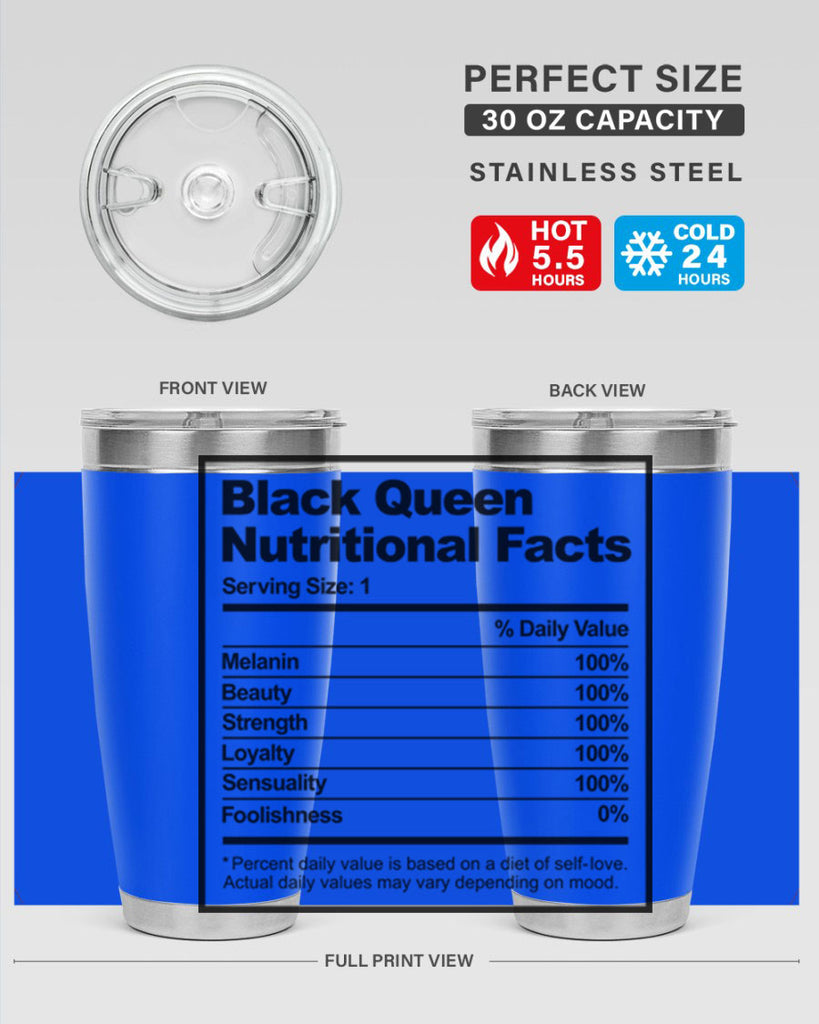 black queen nutritional facts 219#- black words phrases- Cotton Tank