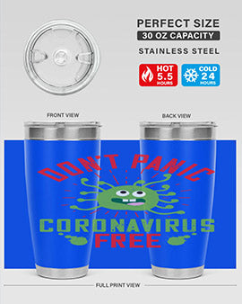 dont panic coronavirus free Style 43#- corona virus- Tumbler