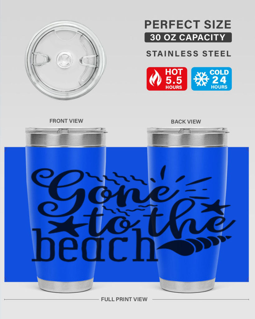 gone to the beach Style 100#- summer- Tumbler