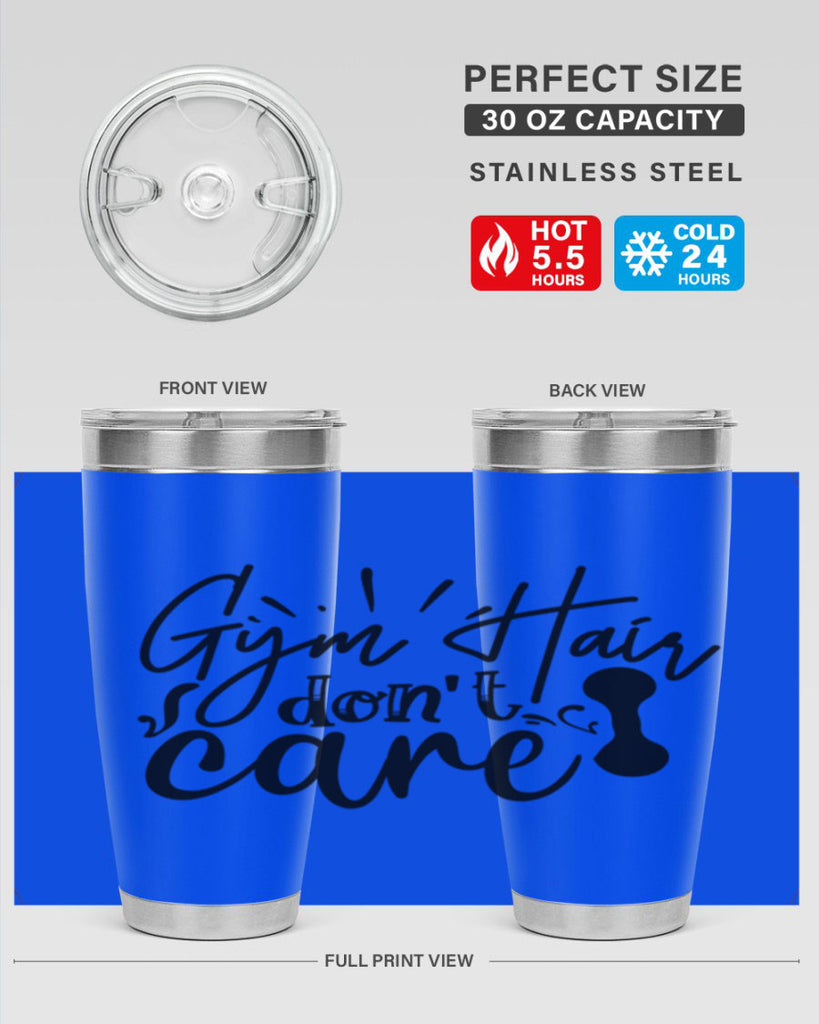 gym hair dont care 43#- gym- Tumbler