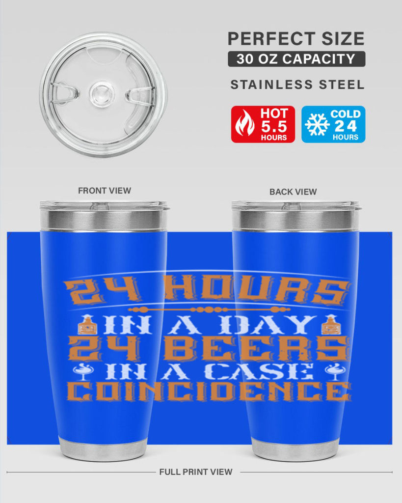hours in a day beers in a case coincidence 56#- drinking- Tumbler