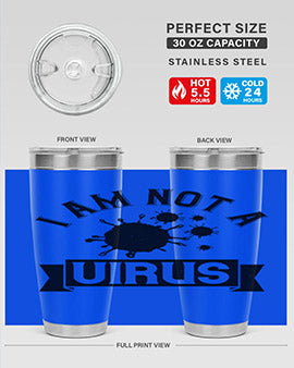 i am not a virus Style 35#- corona virus- Tumbler