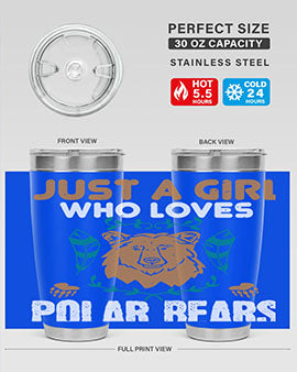 just a girl who loves polar bear 22#- Bears- Tumbler