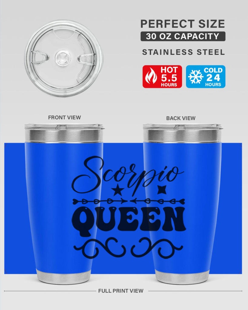 scorpio queen 447#- zodiac- Tumbler