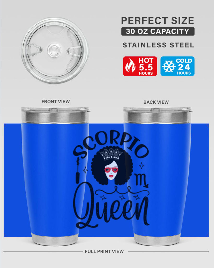 scorpio queen 448#- zodiac- Tumbler