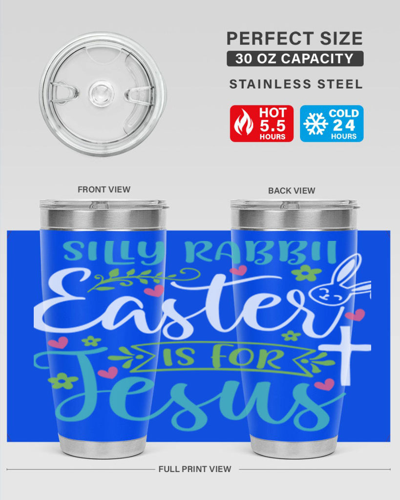 silly rabbit easter is for jesuss 7#- easter- Tumbler
