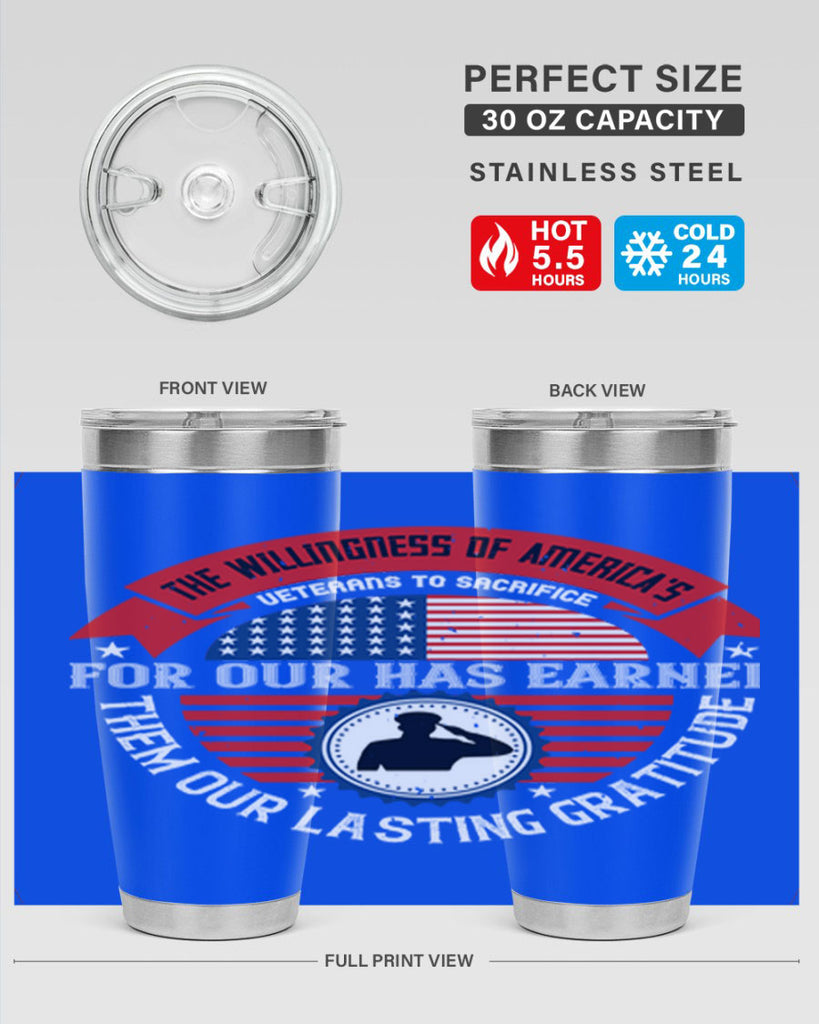 the willingness of americas 88#- Veterns Day- Tumbler