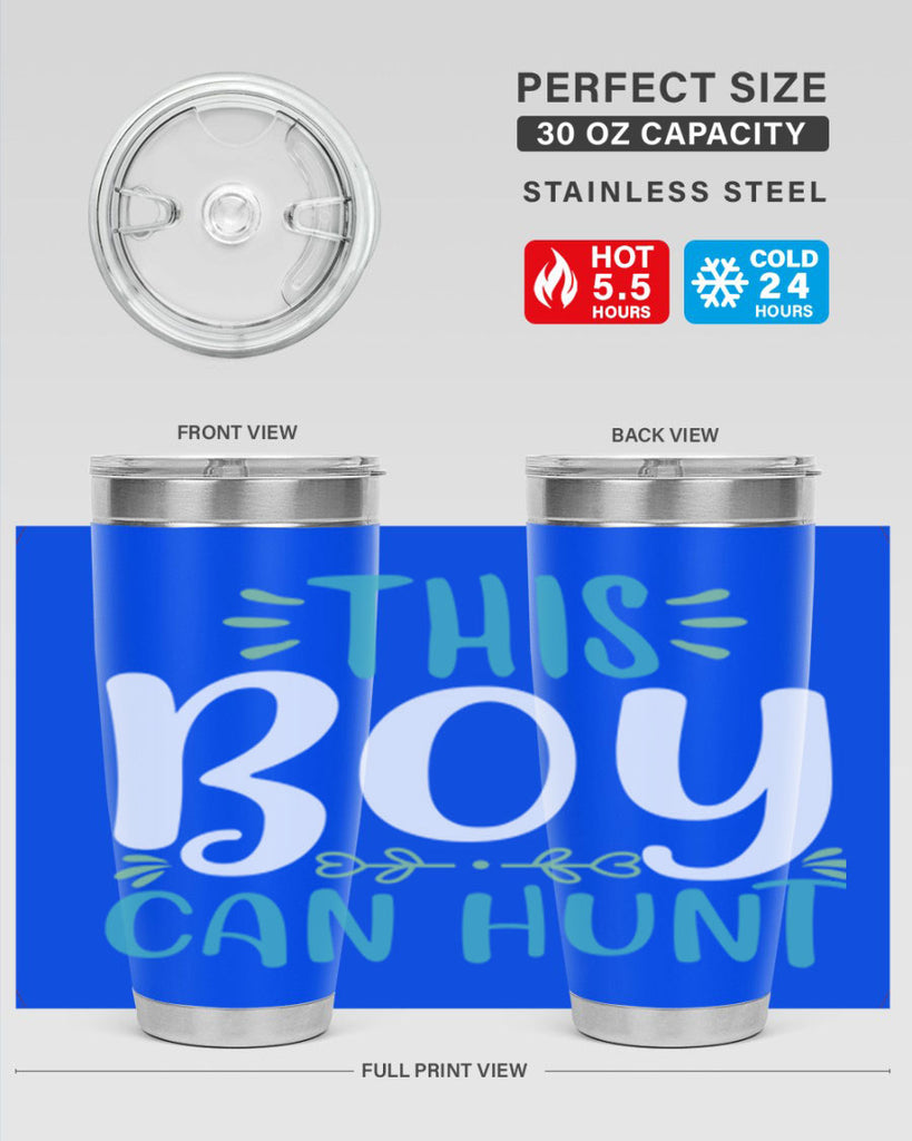 this boy can huntt 1#- easter- Tumbler