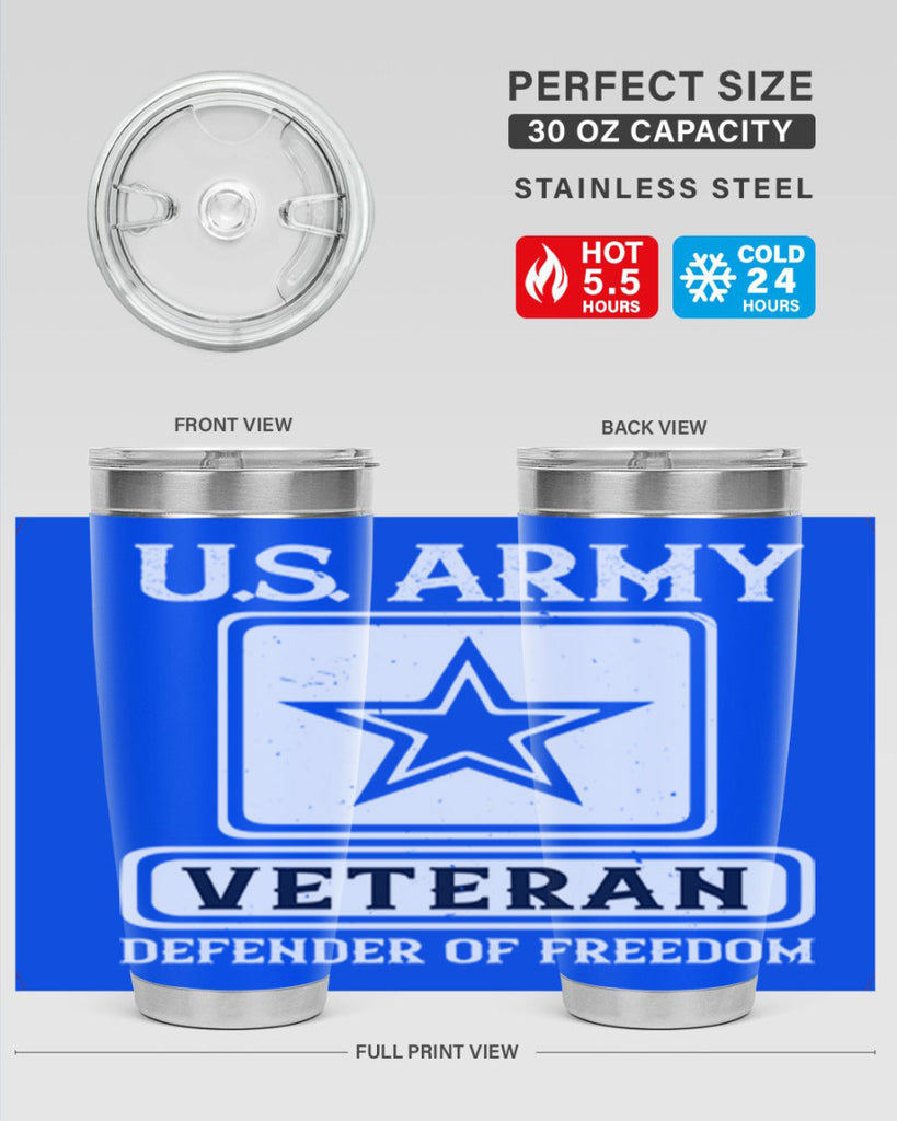us army veteran defender of freedom 14#- Veterns Day- Tumbler