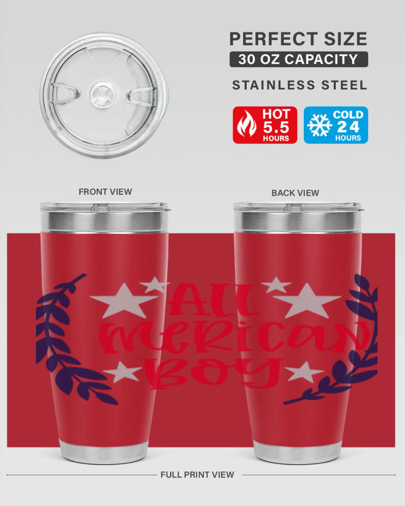 All Merican Boy Style 143#- Fourt Of July- Tumbler