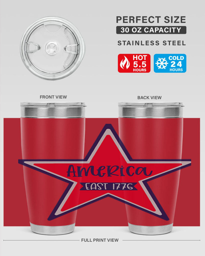 America East Style 144#- Fourt Of July- Tumbler