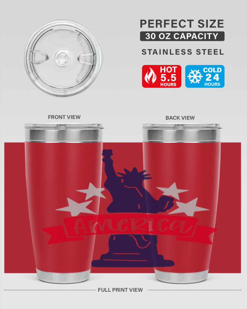 America Style 145#- Fourt Of July- Tumbler