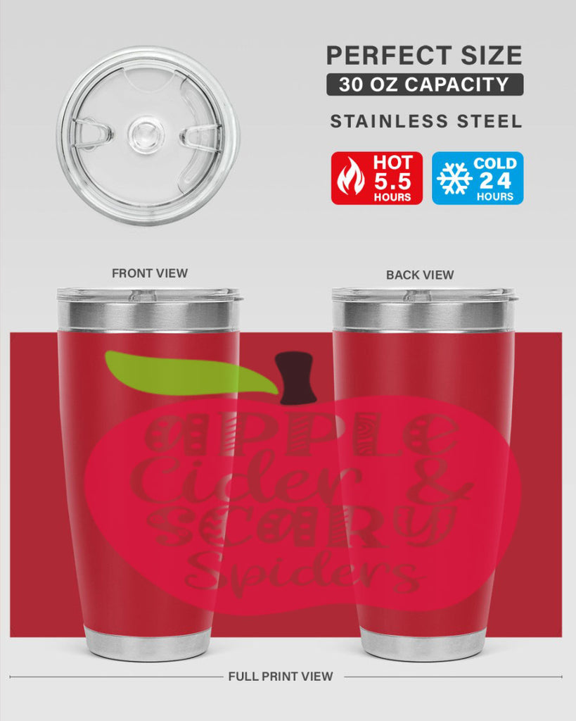 Apple Cider Scary Spiders 10#- fall- Tumbler