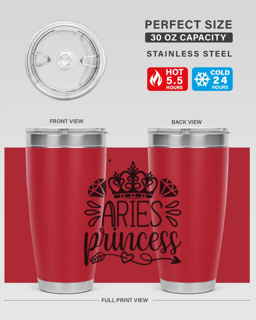 Aries princess 114#- zodiac- Tumbler