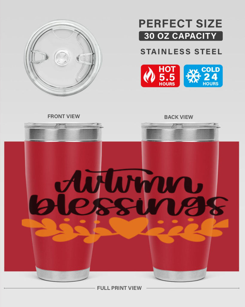 Autumn Blessings 472#- fall- Tumbler