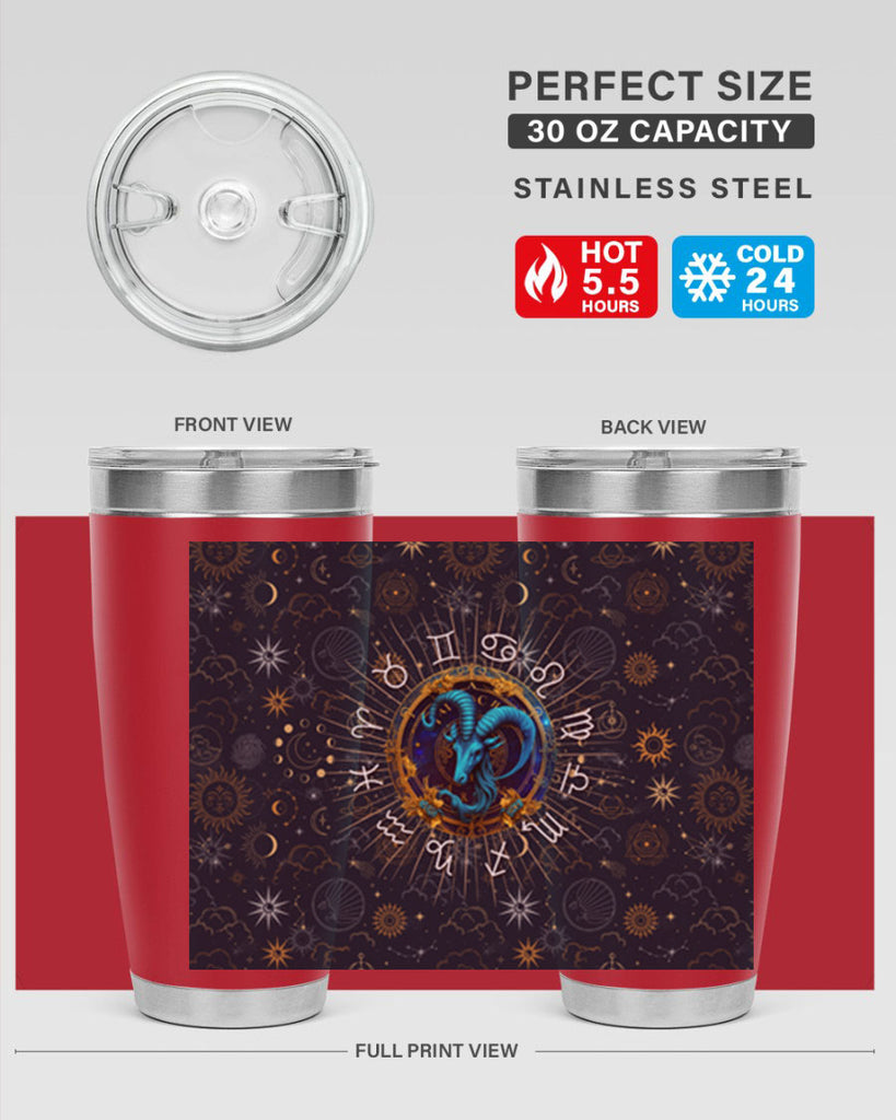 Capricorn Straight 184#- zodiac- Tumbler