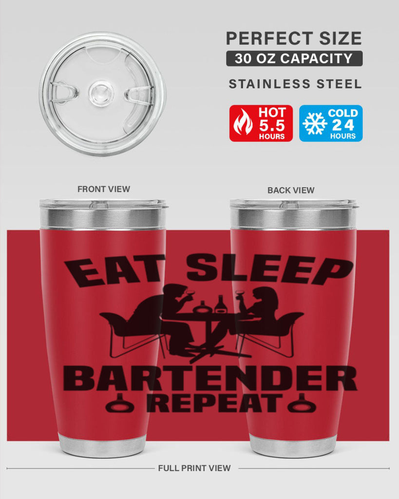 Eat sleep Style 3#- bartender- tumbler