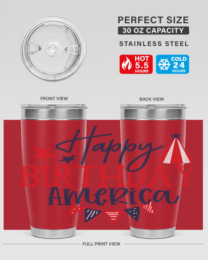 Happy Birthday america Style 30#- Fourt Of July- Tumbler