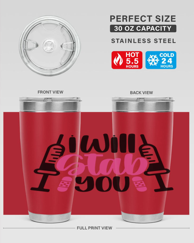 I Will Stab You Style Style 163#- nurse- tumbler