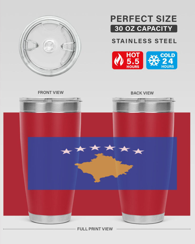 Kosovo 108#- world flags- Tumbler