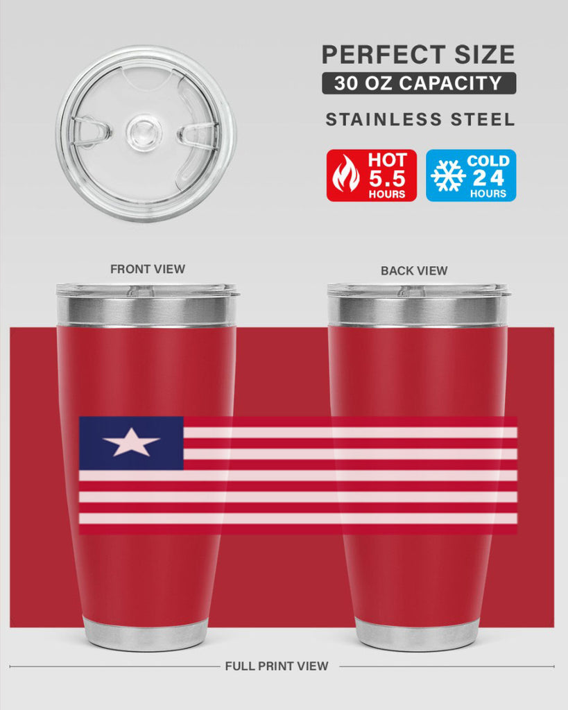 Liberia 101#- world flags- Tumbler