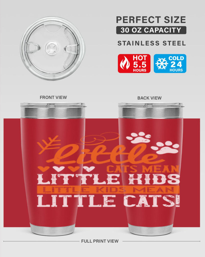 Little cats mean little kids little kids mean little cats Style 27#- baby- Cotton Tank