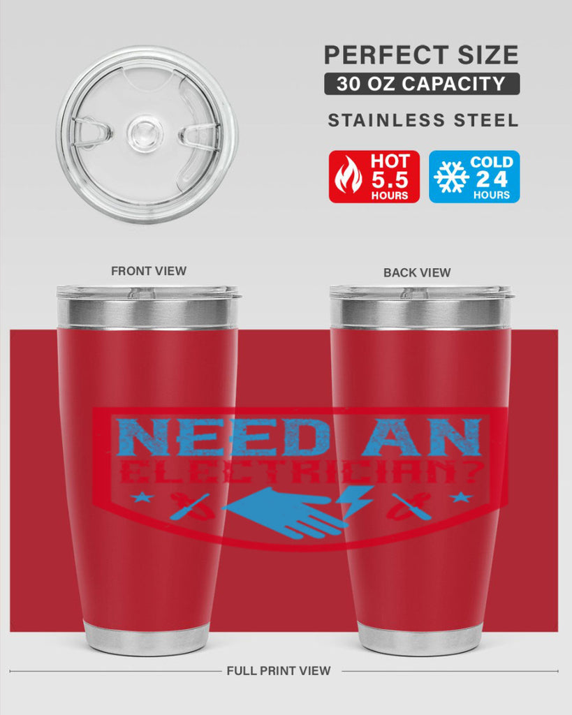 Need an electrician Style 23#- electrician- tumbler