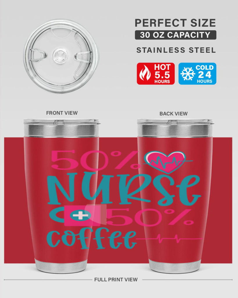 Percent Nurse Percent Coffee Style 395#- nurse- tumbler