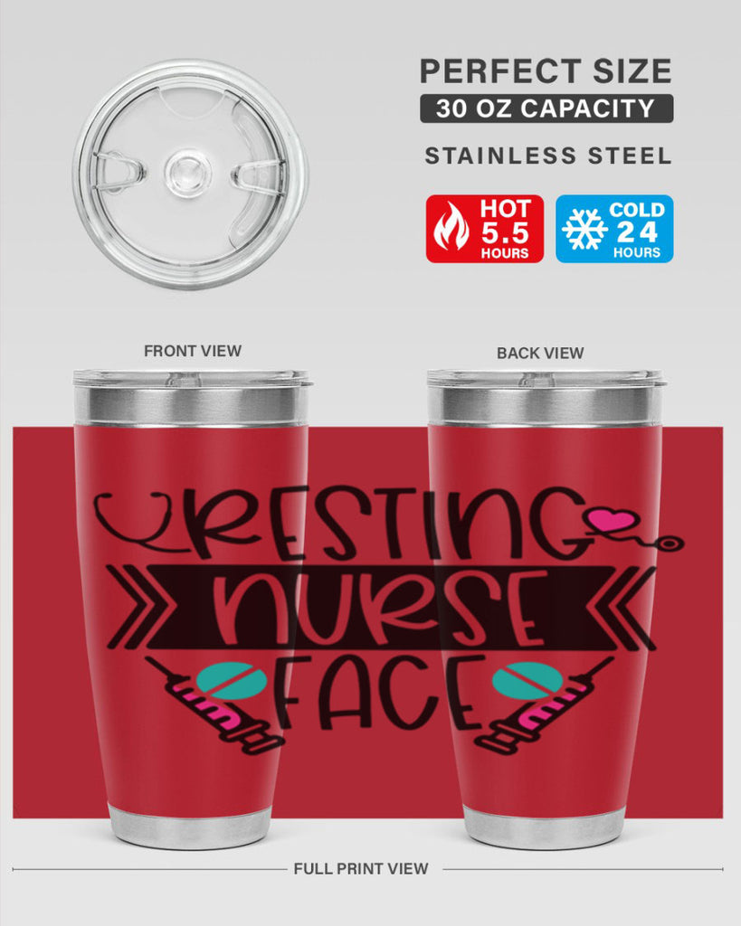 Resting Nurse Face Style Style 58#- nurse- tumbler