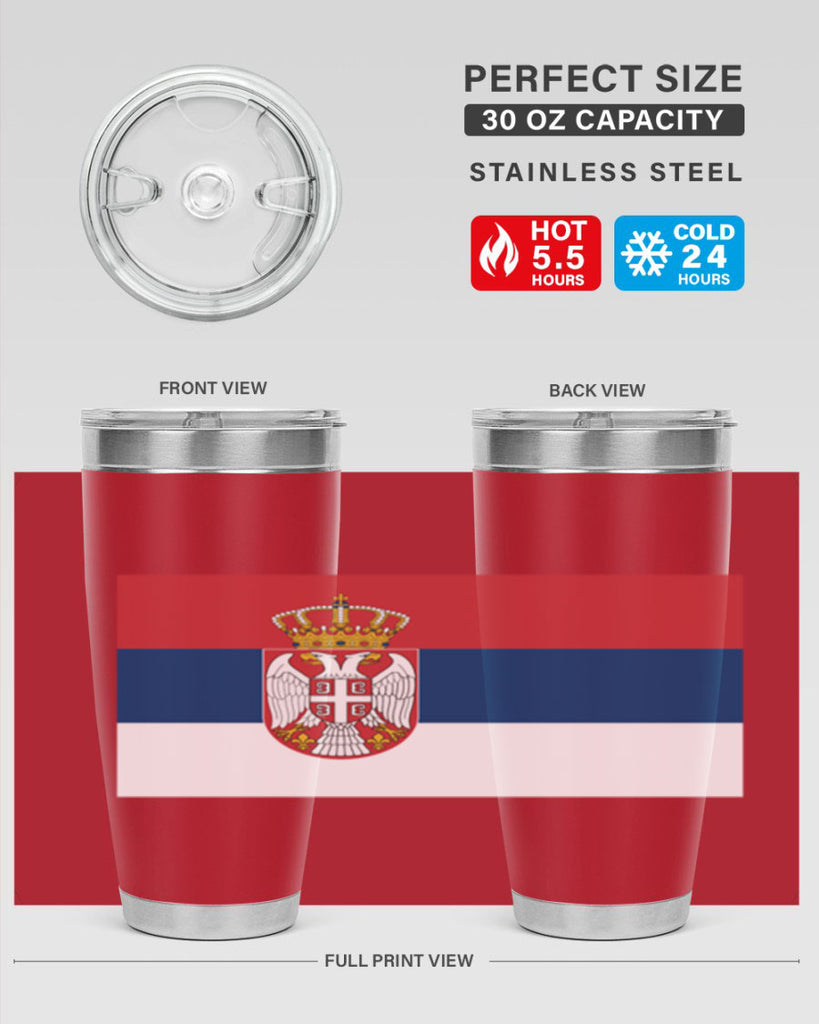 Serbia 44#- world flags- Tumbler