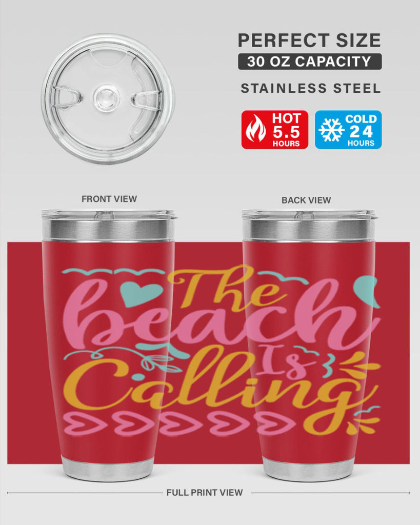 The beach is calling Style 1#- summer- Tumbler