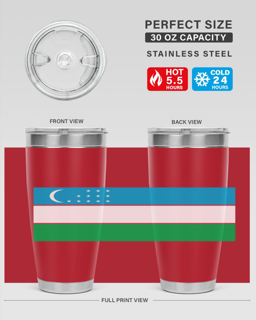 Uzbekistan 8#- world flags- Tumbler