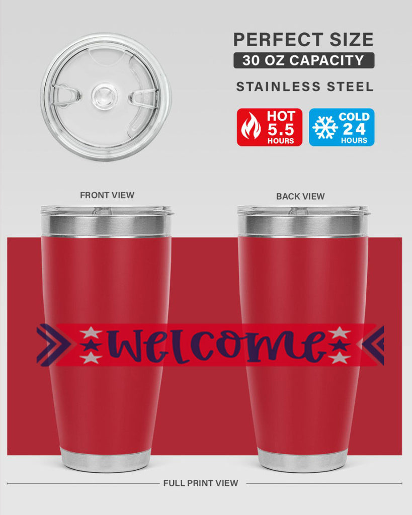 Welcome Style 187#- Fourt Of July- Tumbler