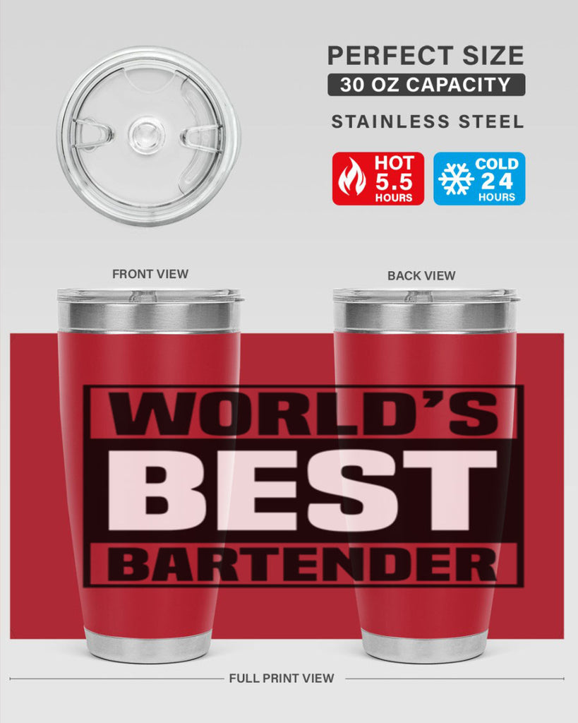 Worlds best Style 8#- bartender- tumbler