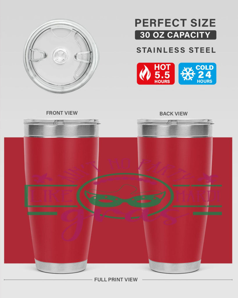 ain’t no party like mardi gras 89#- mardi gras- Tumbler