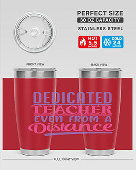 dedicated teacher even from a distance Style 53#- corona virus- Tumbler