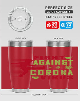 fight against corona virus Style 41#- corona virus- Tumbler