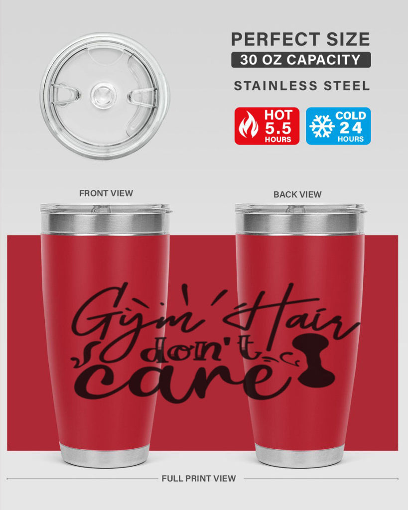 gym hair dont care 43#- gym- Tumbler